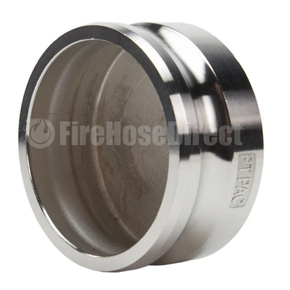 Stainless Steel 4" Camlock Male Dust Plug