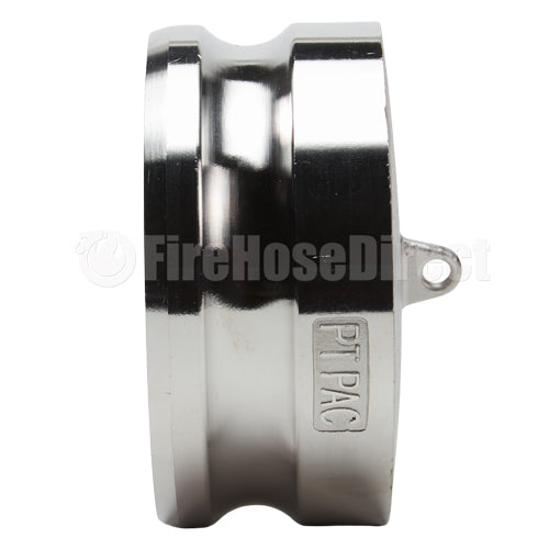 Stainless Steel 4" Camlock Male Dust Plug