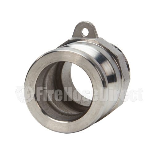 Stainless Steel 1 1/4" Camlock Male x 1 1/4" NPT Male