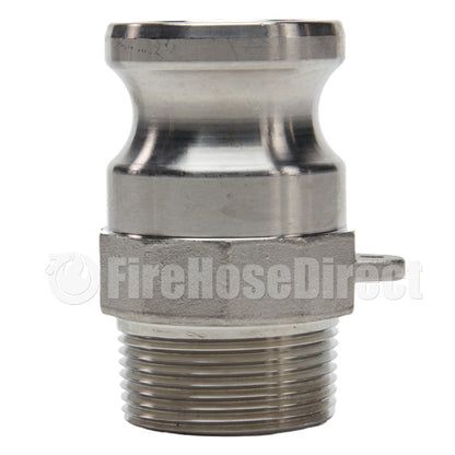 Stainless Steel 1 1/4" Camlock Male x 1 1/4" NPT Male