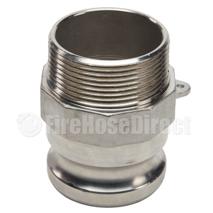 Stainless Steel 2 1/2" Camlock Male x 2 1/2" NPT Male