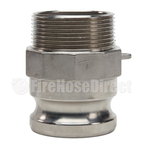 Stainless Steel 2 1/2" Camlock Male x 2 1/2" NPT Male