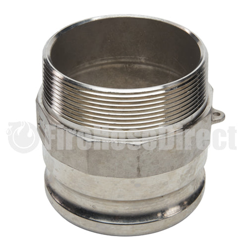 Stainless Steel 4" Camlock Male x 4" NPT Male