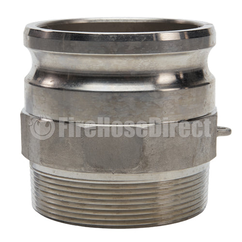 Stainless Steel 4" Camlock Male x 4" NPT Male