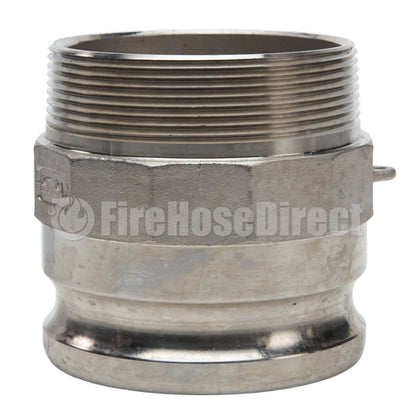 Stainless Steel 4" Camlock Male x 4" NPT Male