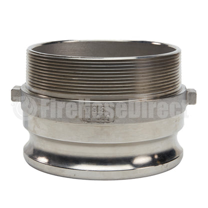 Stainless Steel 6" Camlock Male x 6" NPT Male