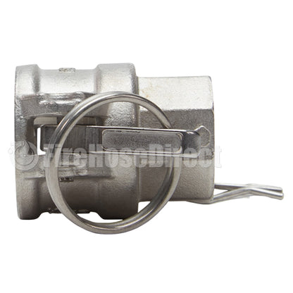 Stainless Steel 3/4" Female Camlock x 3/4" Female NPT