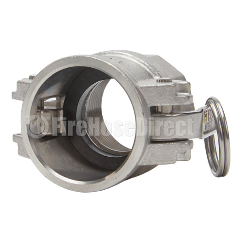 Stainless Steel 1 1/4" Female Camlock x 1 1/4" Female NPT