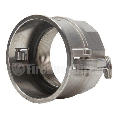 Stainless Steel 6" Female Camlock x 6" Female NPT