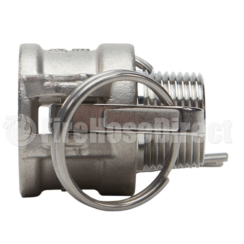 Stainless Steel 3/4" Female Camlock x 3/4" Male NPT