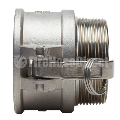 Stainless Steel 3" Female Camlock x 3" Male NPT