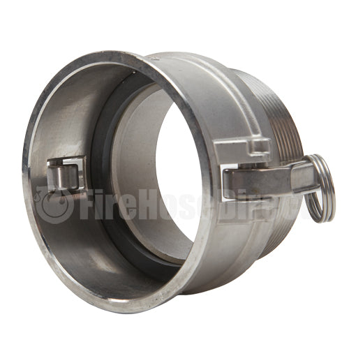 Stainless Steel 4" Female Camlock x 4" Male NPT