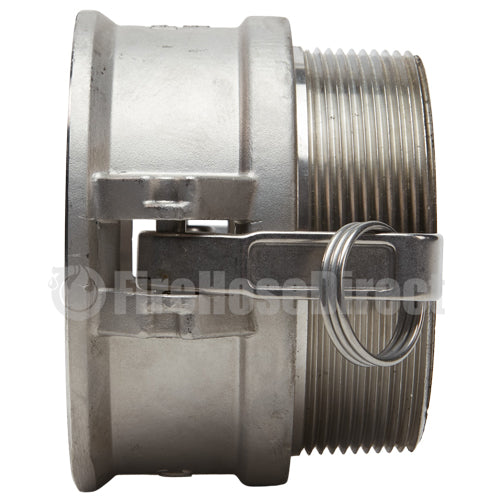 Stainless Steel 4" Female Camlock x 4" Male NPT