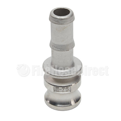 Stainless Steel 3/4" Male Camlock to Hose Shank