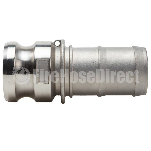 Stainless Steel 2 1/2" Camlock Male to Hose Shank