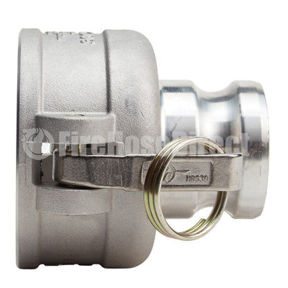 Aluminum 3" Female Camlock x 2" Male Camlock