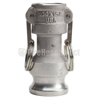 Aluminum 1" Female Camlock x 1 1/2" Male Camlock (USA)