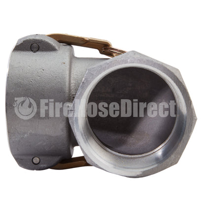 Aluminum 3" Female Camlock x 3" Female NPT 90 Degree Elbow (USA)