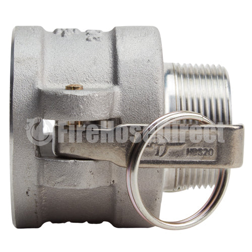 Aluminum 2" Female Camlock x 1 1/2" Male NPT