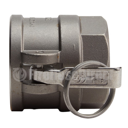 Stainless Steel 2" Female Camlock x 1 1/2" Female NPT (USA)