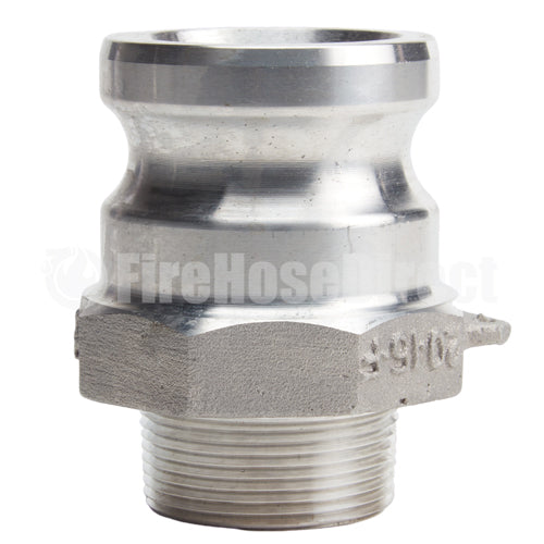 Aluminum 2" Male Camlock x 1 1/2" Male NPT