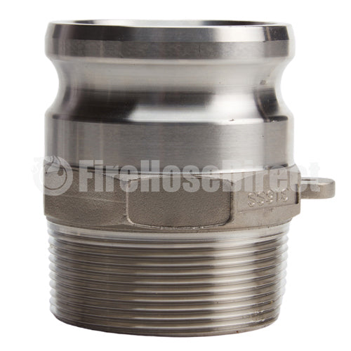 Stainless Steel 3" Camlock Male x 1 1/2" NPT Male (USA)