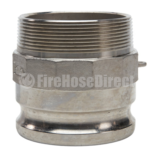 Stainless Steel 4" Camlock Male x 3" NPT Male (USA)