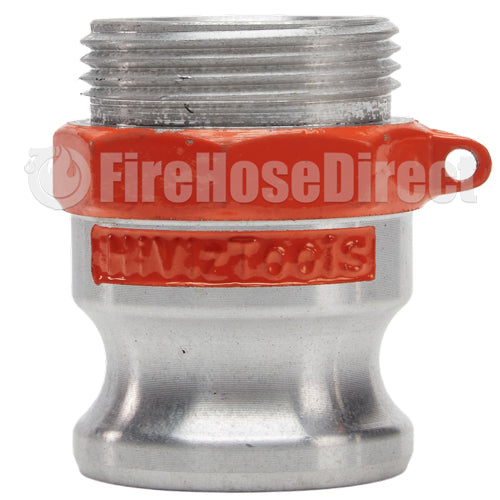 Aluminum 1 1/2" Male Camlock x 1 1/2" Male NH Fire Hose