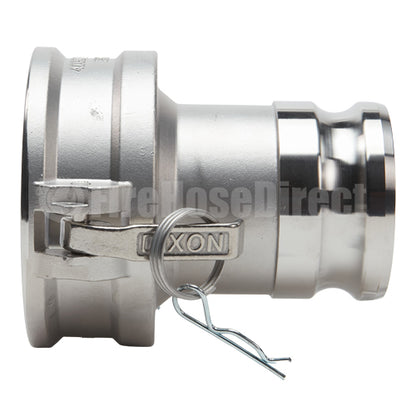 Stainless Steel 4" Female Camlock x 3" Male Camlock