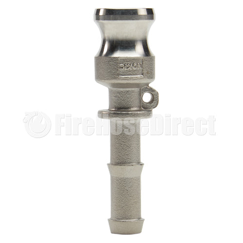 Stainless Steel 1/2" Male Camlock to Hose Shank