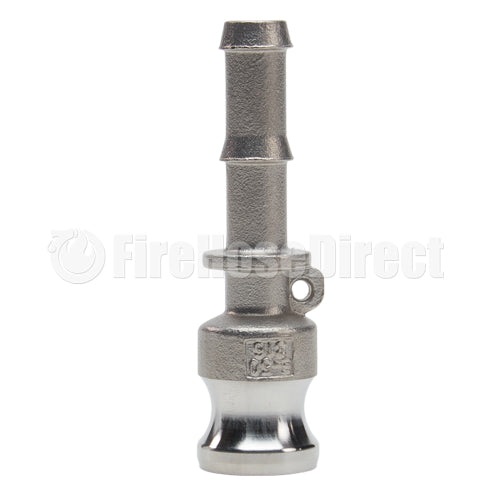 Stainless Steel 1/2" Male Camlock to Hose Shank