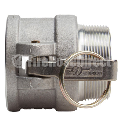 Aluminum 2" Female Camlock x 2" Male NPT