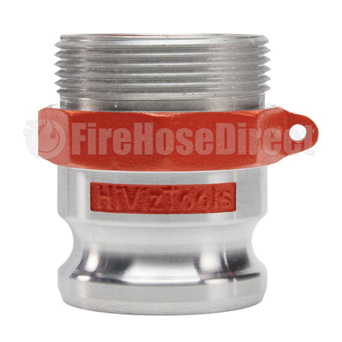 Aluminum 2 1/2" Male Camlock x 2 1/2" Male NH Fire Hose