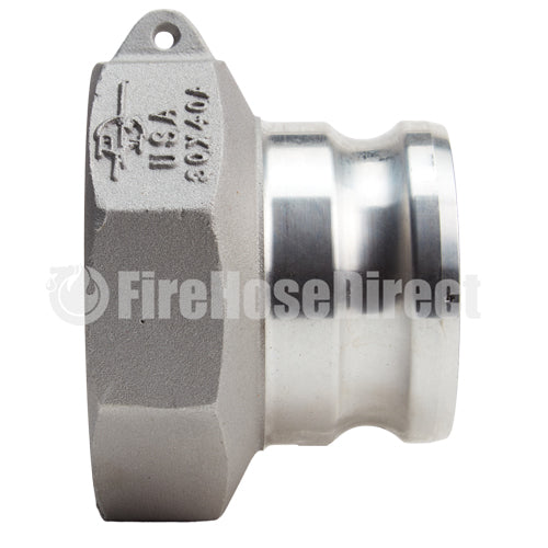 Aluminum 3" Male Camlock x 4" Female NPT (USA)