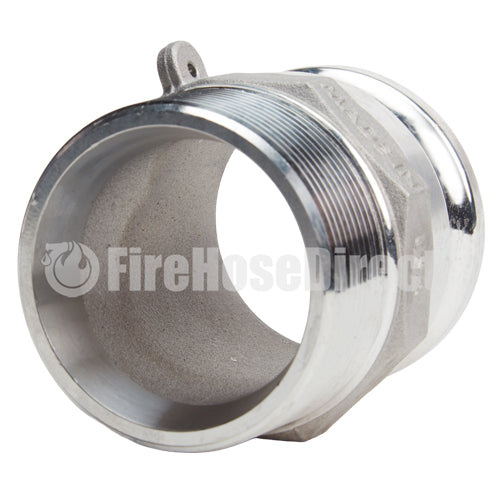 Aluminum 3" Male Camlock x 3" Male NPT (USA)