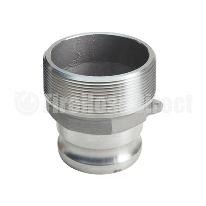 Aluminum 3" Male Camlock x 4" Male NPT