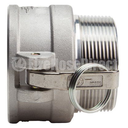 Aluminum 6" Female Camlock x 6" Male NPT (USA)