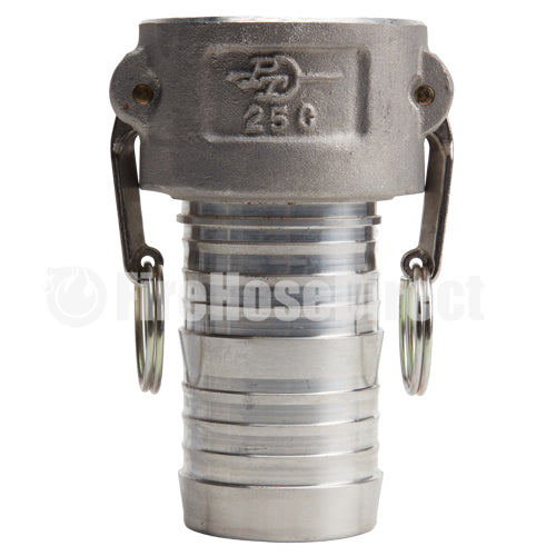 Aluminum 2 1/2" Female Camlock to Hose Shank (USA)