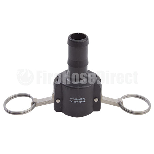 Plastic 1" Female Camlock to Hose Shank (USA)