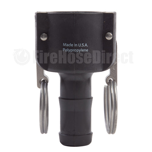 Plastic 1" Female Camlock to Hose Shank (USA)