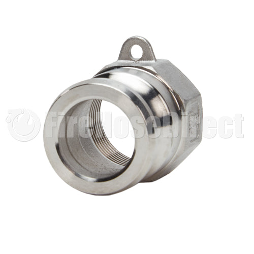 Stainless Steel 1" Male Camlock x 1" Female NPT (USA)