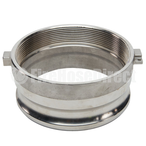 Stainless Steel 6" Male Camlock x 6" Female NPT