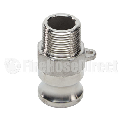 Stainless Steel 3/4" Camlock Male x 3/4" NPT Male (USA)