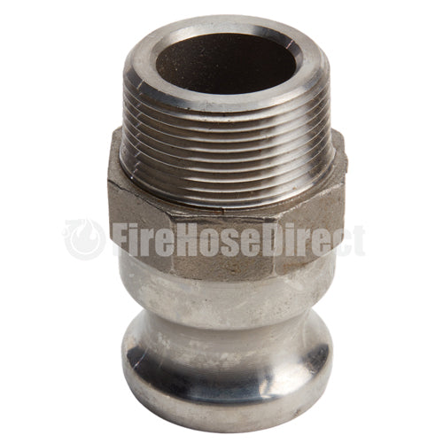 Stainless Steel 1 1/4" Camlock Male x 1 1/4" NPT Male (USA)