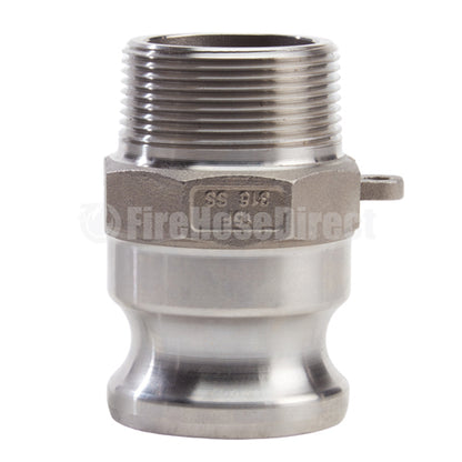 Stainless Steel 1 1/2" Camlock Male x 1 1/2" NPT Male (USA)