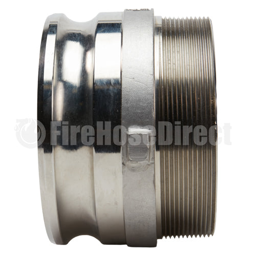 Stainless Steel 6" Camlock Male x 6" NPT Male (USA)