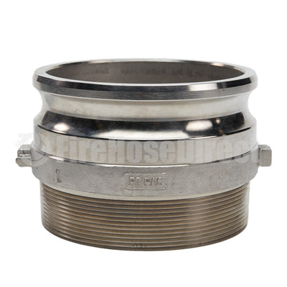 Stainless Steel 6" Camlock Male x 6" NPT Male (USA)