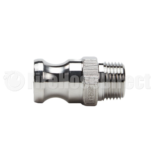 Stainless Steel 1/2" Camlock Male x 1/2" NPT Male (USA)