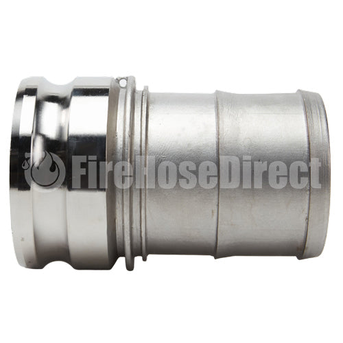 Stainless Steel 4" Camlock Male to Hose Shank (USA)