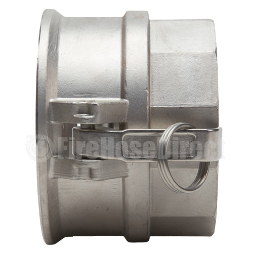 Stainless Steel 6" Female Camlock x 6" Female NPT (USA)